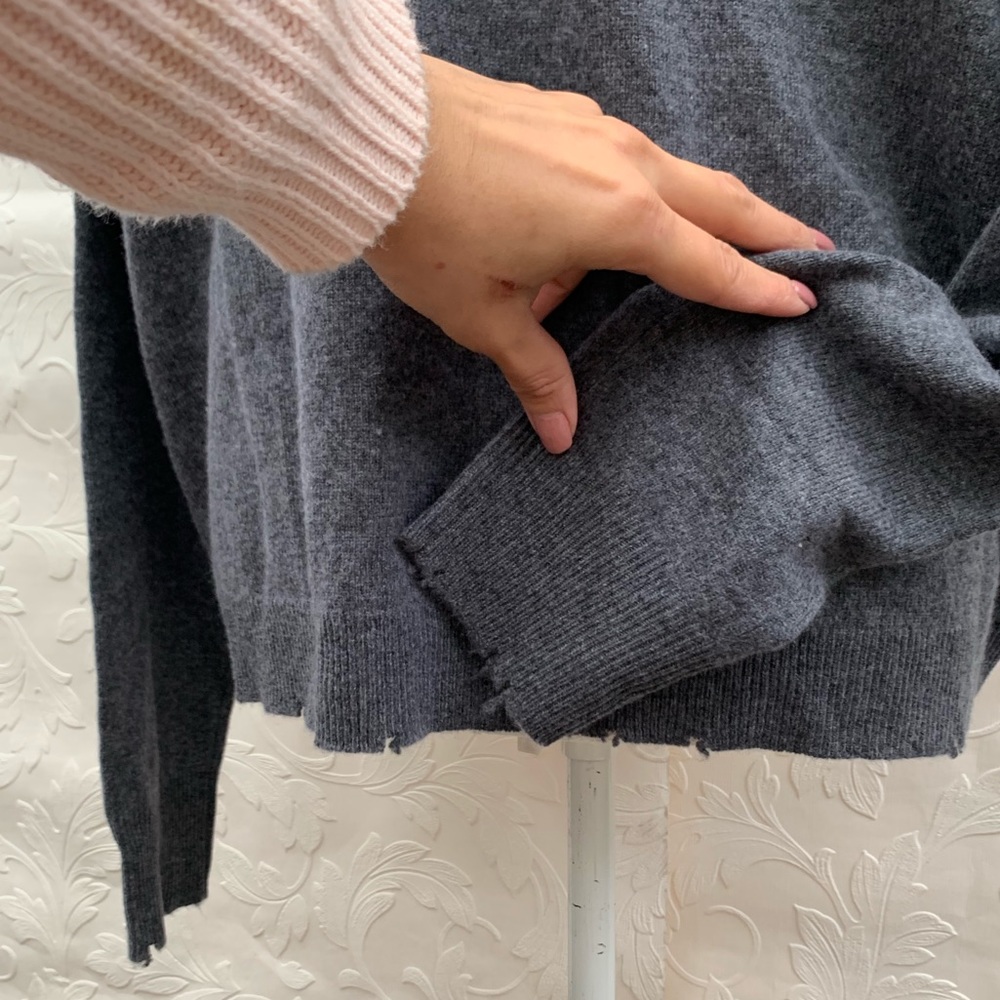 SOLD‼️CURRENT/ELLIOTT🌸The Ruffle Sweater Wool - Picture 7 of 8